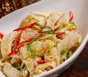 menu shun yi - starter - Lá Sách Bò Xốt Cay (340x300px)